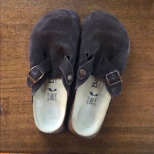 Birkenstock Unisex Boston SF Clog Mocha Suede 8